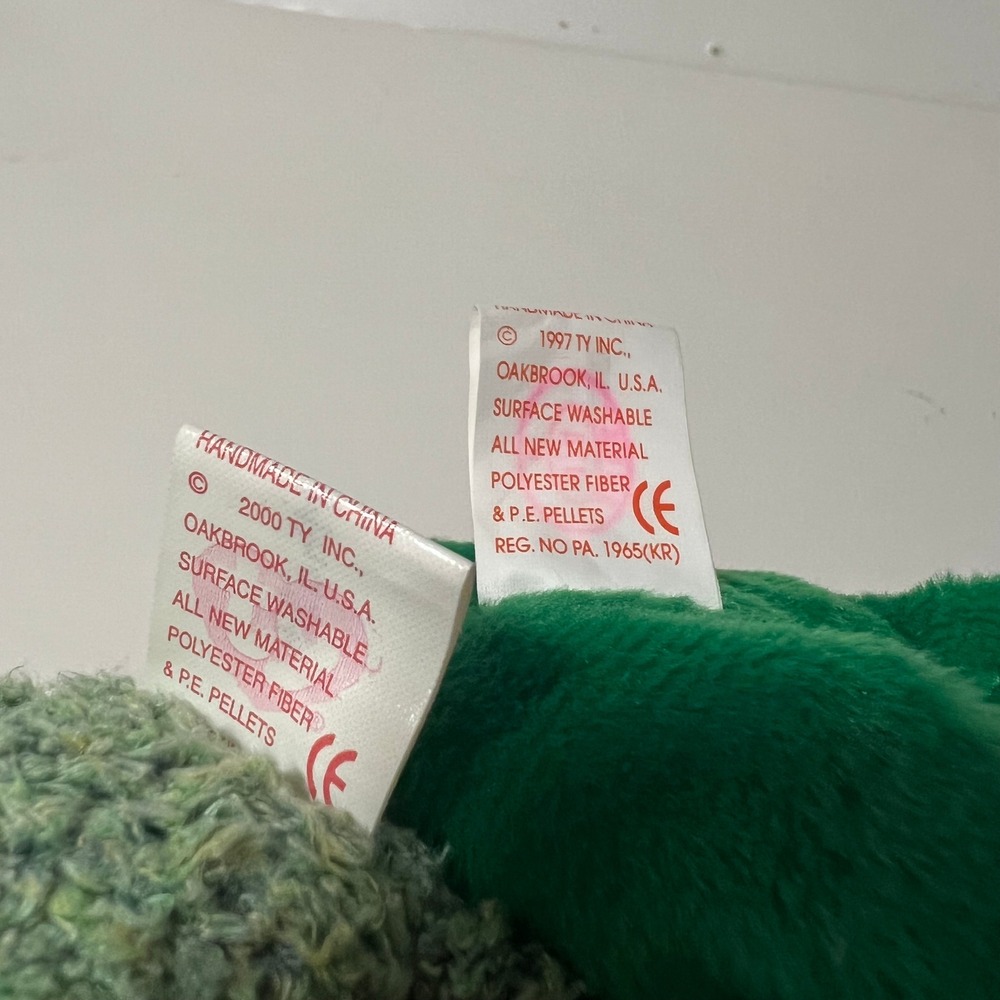 Ty Beanie Babies St Patricks Day Bear Lot Erin Shamrock‎ Clover Luck-e 6pc Set - Picture 13 of 16